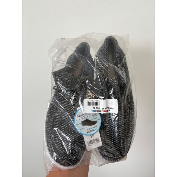 32 Degrees Men's Canvas Slip-On Shoes – Black Heather – Size 10 - Picture 2 of 5